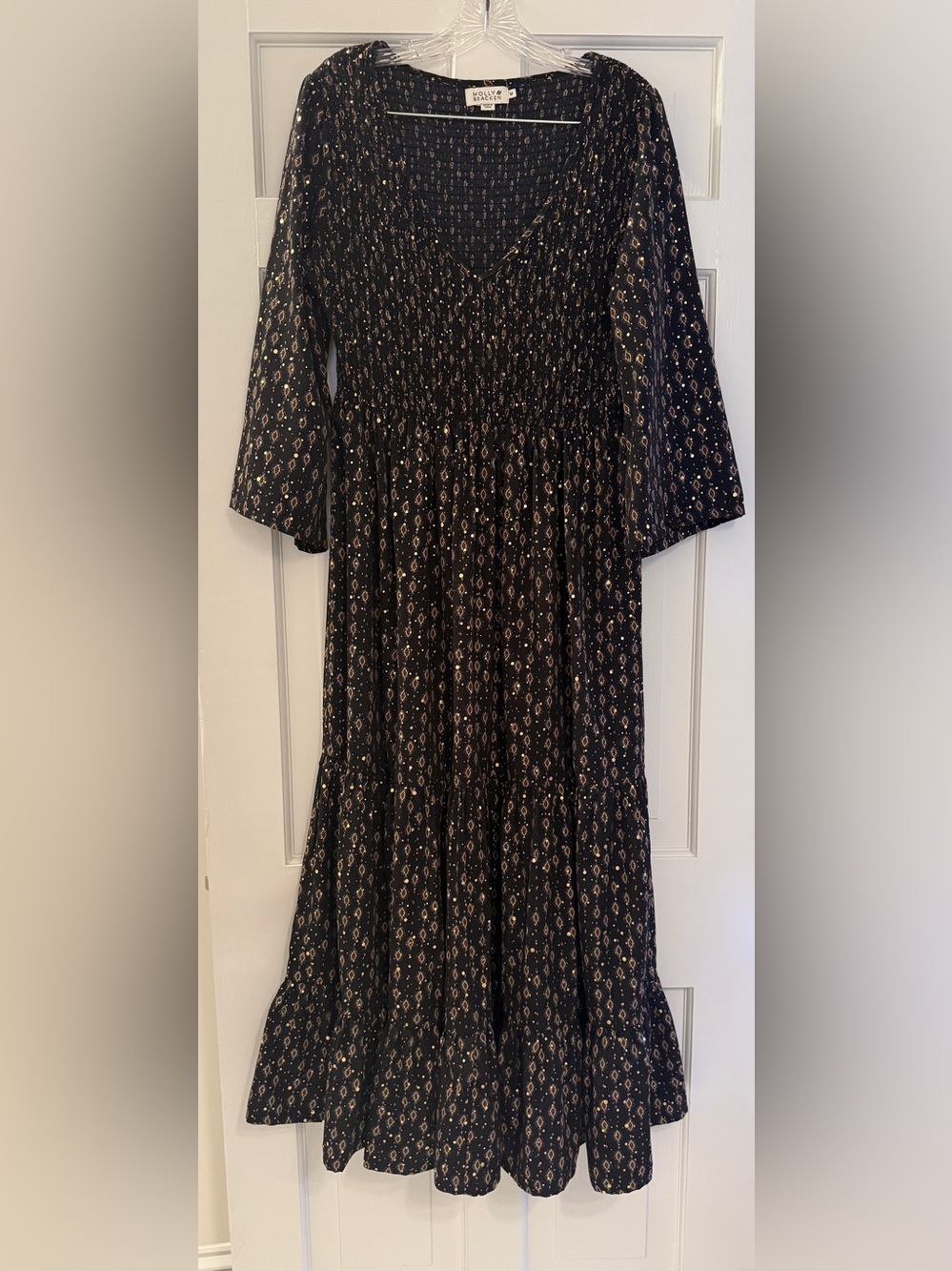 Molly Bracken Smocked Bodice Maxi